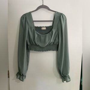 ALTAR’D STATE cropped long sleeve top